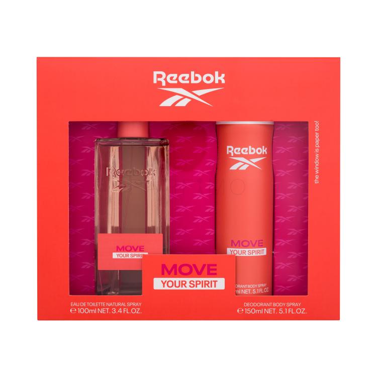 Reebok Move Your Spirit Pacco regalo eau de toilette 100 ml + deodorante 150 ml