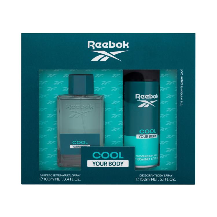 Reebok Cool Your Body Pacco regalo eau de toilette 100 ml + deodorante 150 ml