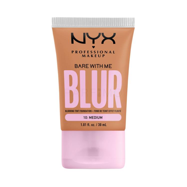 NYX Professional Makeup Bare With Me Blur Tint Foundation Fondotinta donna 30 ml Tonalità 10 Medium