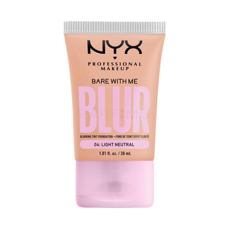 NYX Professional Makeup Bare With Me Blur Tint Foundation Fondotinta donna 30 ml Tonalità 04 Light Neutral