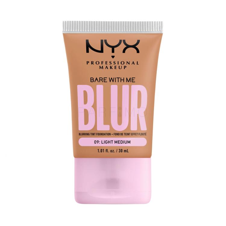 NYX Professional Makeup Bare With Me Blur Tint Foundation Fondotinta donna 30 ml Tonalità 09 Light Medium