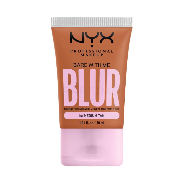 NYX Professional Makeup Bare With Me Blur Tint Foundation Fondotinta donna 30 ml Tonalità 14 Medium Tan