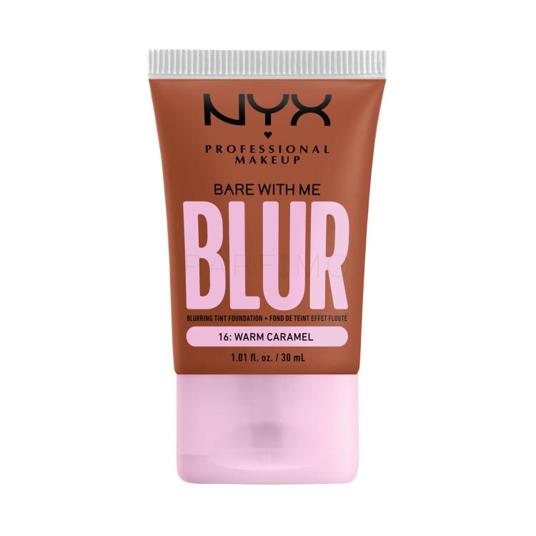 NYX Professional Makeup Bare With Me Blur Tint Foundation Fondotinta donna 30 ml Tonalità 16 Warm Caramel