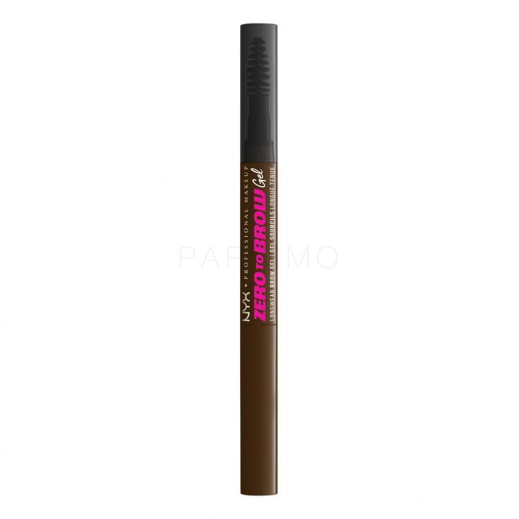 NYX Professional Makeup Zero To Brow Gel e pomate per sopracciglia donna 2 ml Tonalità 06 Chocolate