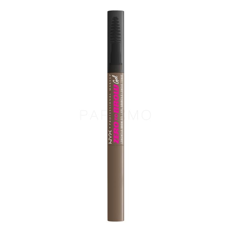 NYX Professional Makeup Zero To Brow Gel e pomate per sopracciglia donna 2 ml Tonalità 05 Ash Brown