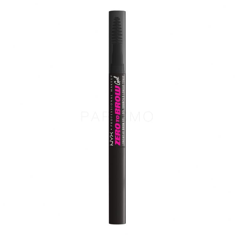 NYX Professional Makeup Zero To Brow Gel e pomate per sopracciglia donna 2 ml Tonalità 08 Black