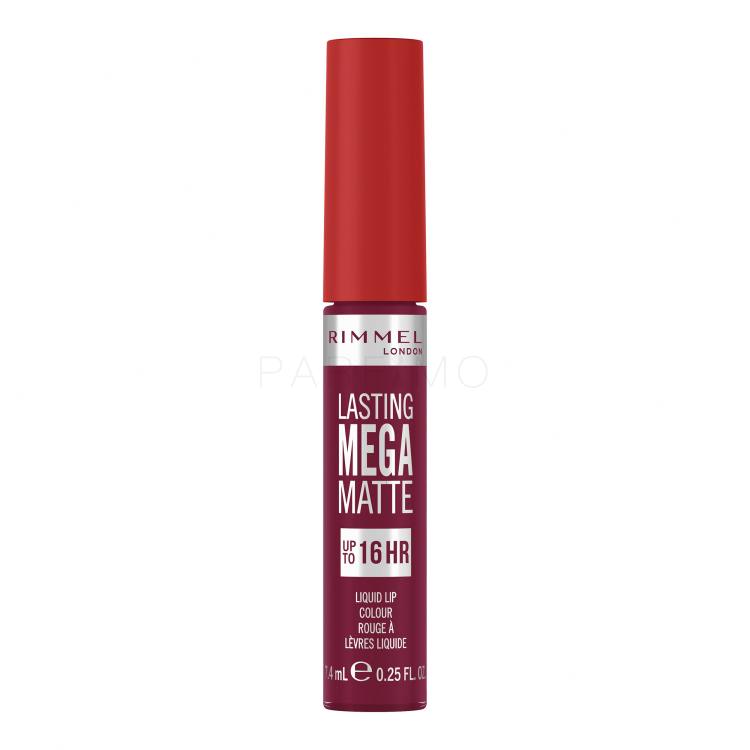 Rimmel London Lasting Mega Matte Liquid Lip Colour Rossetto donna 7,4 ml Tonalità Rock Me Purple