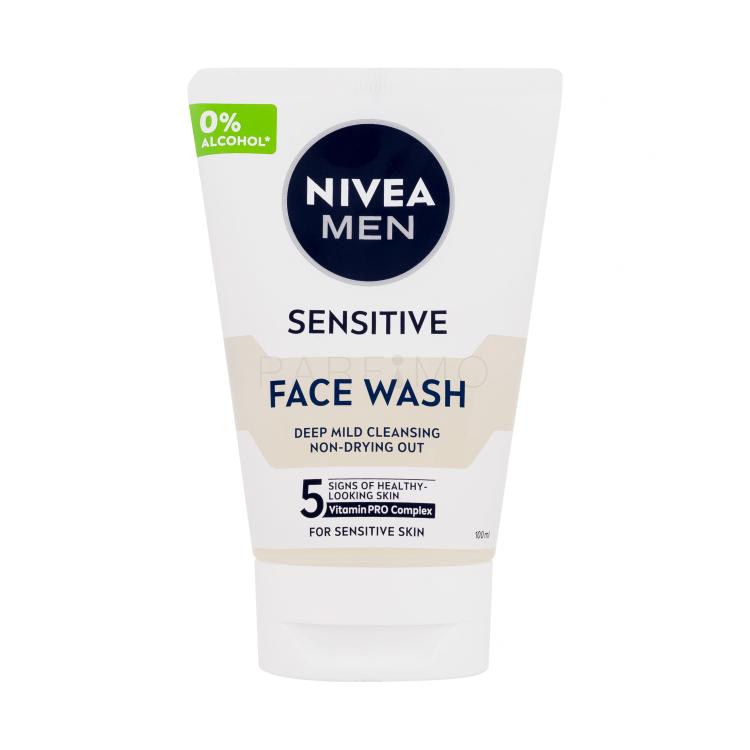 Nivea Men Sensitive Face Wash Gel detergente uomo 100 ml