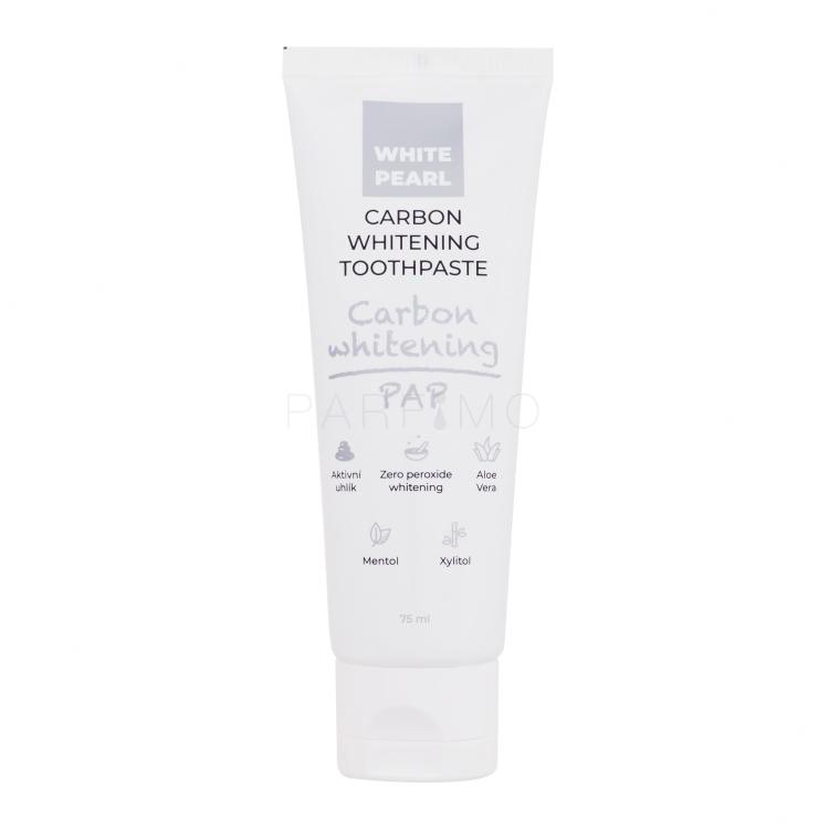 White Pearl PAP Carbon Whitening Toothpaste Dentifricio 75 ml