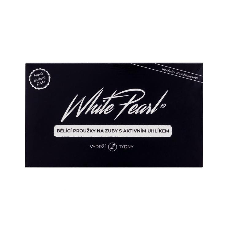 White Pearl PAP Charcoal Whitening Strips Sbiancamento denti Set