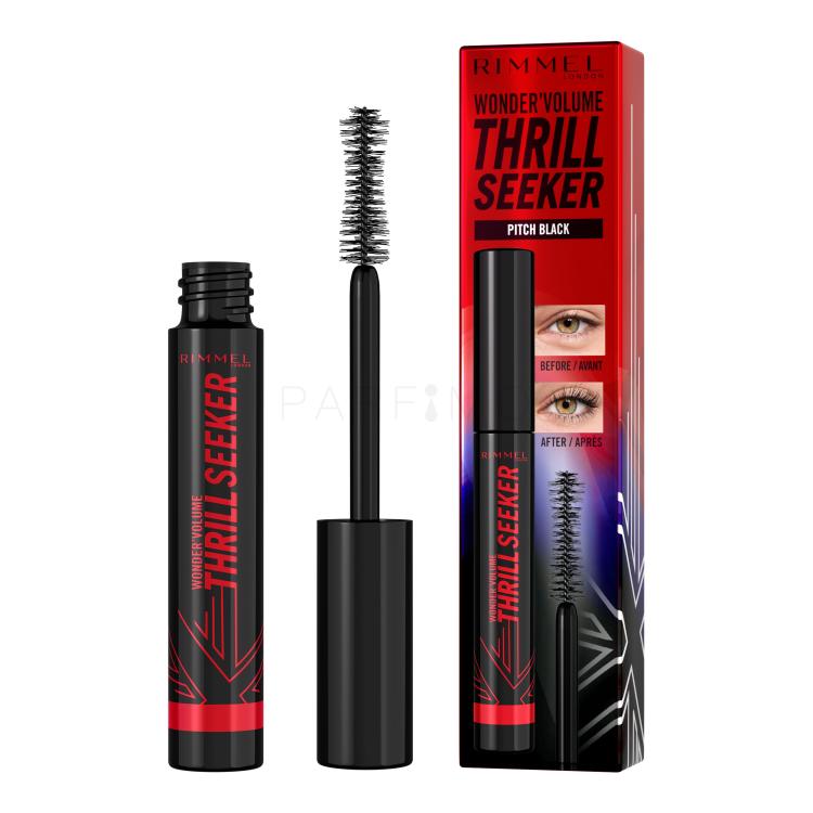 Rimmel London Thrill Seeker Mascara donna 8 ml Tonalità Pitch Black