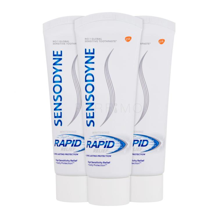 Sensodyne Rapid Relief Whitening Trio Dentifricio Set