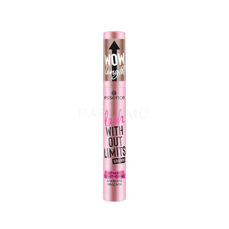 Essence Lash Without Limits Extreme Lengthening &amp; Volume Mascara Mascara donna 13 ml Tonalità 02 Brown