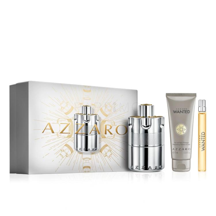 Azzaro Wanted Pacco regalo eau de parfum 100 ml + eau de parfum 10 ml + doccia gel 75 ml