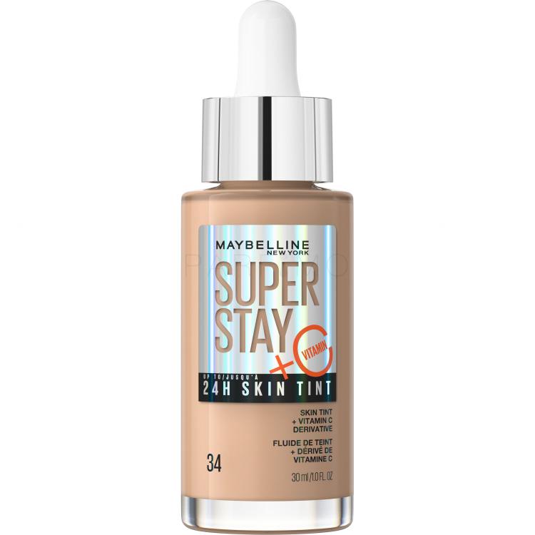 Maybelline Superstay 24H Skin Tint + Vitamin C Fondotinta donna 30 ml Tonalità 34