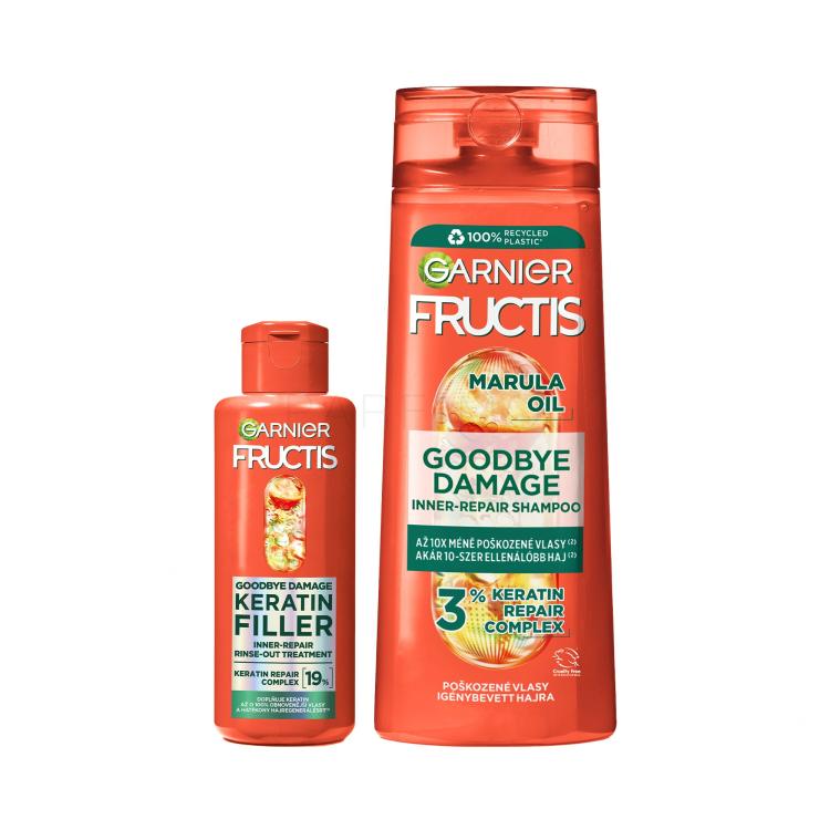 Set Shampoo Garnier Fructis Goodbye Damage Repairing Shampoo + Maschera per capelli Garnier Fructis Goodbye Damage Keratin Filler