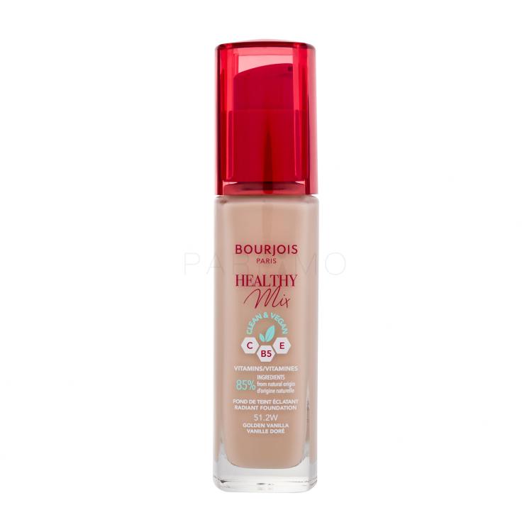 BOURJOIS Paris Healthy Mix Clean &amp; Vegan Radiant Foundation Fondotinta donna 30 ml Tonalità 51.2W