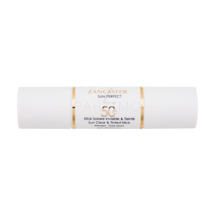 Lancaster Sun Perfect Sun Clear &amp; Tinted Stick SPF50 Protezione solare viso donna 12 g