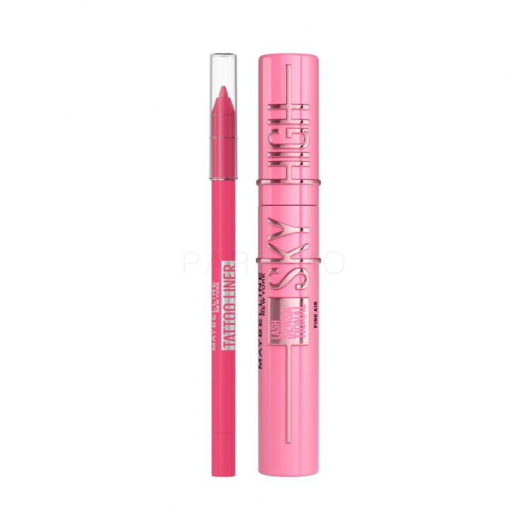 Set Mascara Maybelline Lash Sensational Sky High + Matita occhi Maybelline Tattoo Liner Gel Pencil