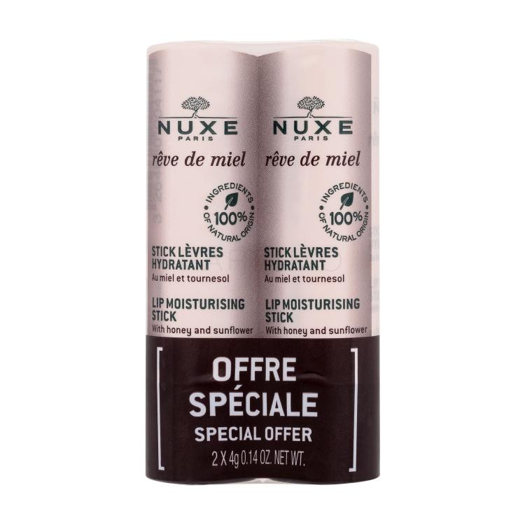 NUXE Rêve de Miel Lip Moisturising Stick Balsamo per le labbra donna 2x4 g