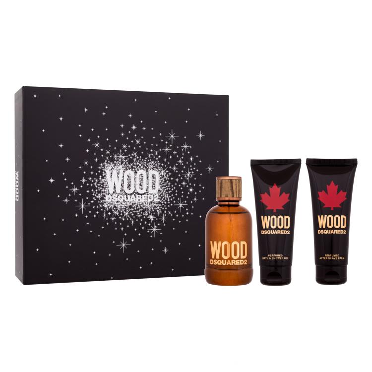 Dsquared2 Wood Pacco regalo eau de toilette 100 ml + bagnoschiuma 100 + balsamo dopobarba 100 ml