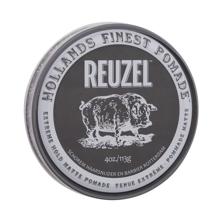 Reuzel Hollands Finest Pomade Extreme Hold Matte Pomade Crema per capelli uomo 113 g