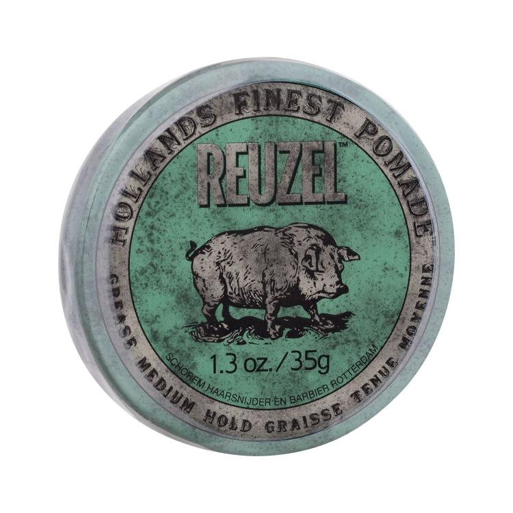 Reuzel Hollands Finest Pomade Grease Medium Hold Cera per capelli uomo 35 g