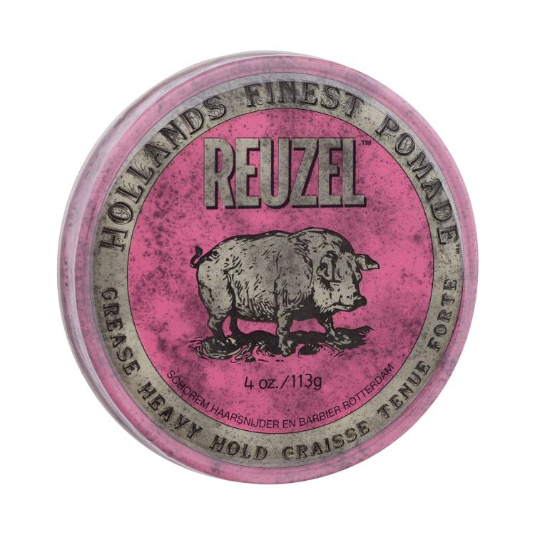 Reuzel Hollands Finest Pomade Grease Heavy Hold Cera per capelli uomo 113 g