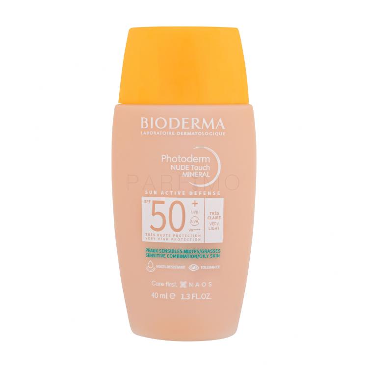 BIODERMA Photoderm Nude Touch Mineral SPF50+ Protezione solare viso 40 ml Tonalità Very Light