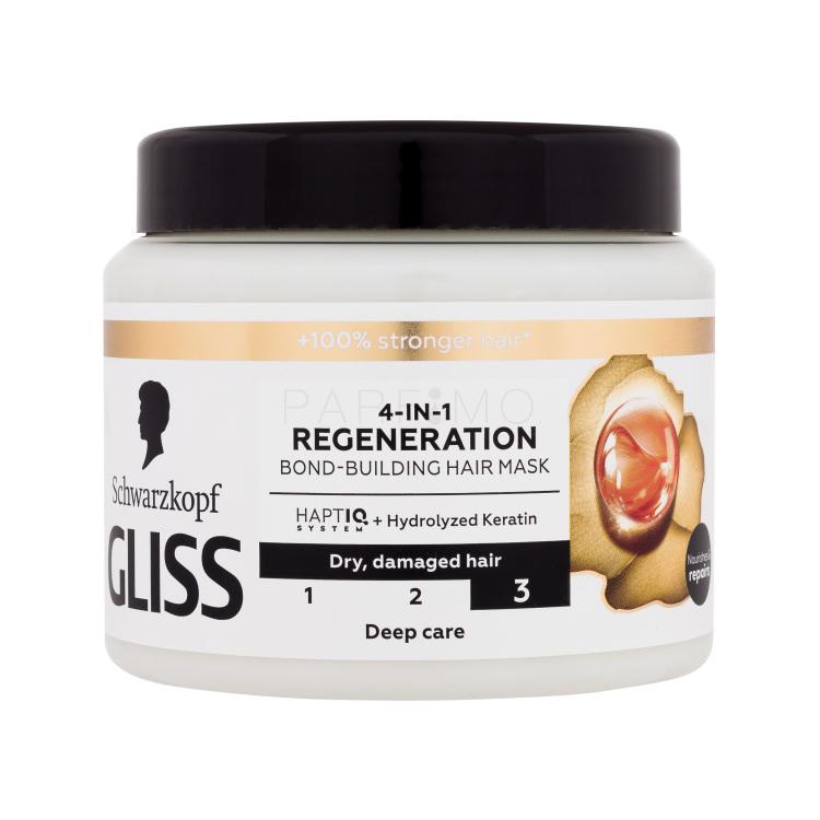 Schwarzkopf Gliss Regeneration 4-in-1 Hair Mask Maschera per capelli donna 400 ml