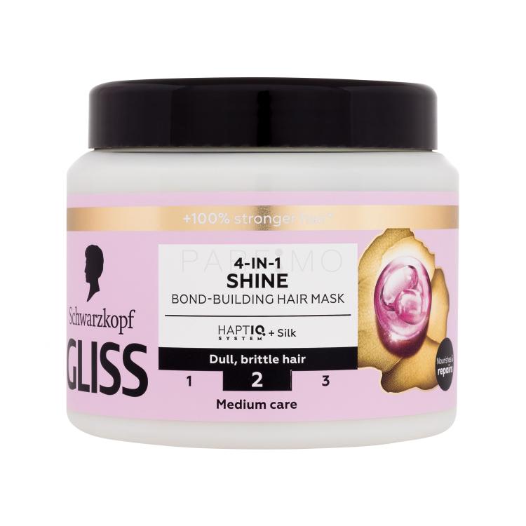 Schwarzkopf Gliss Shine 4-in-1 Hair Mask Maschera per capelli donna 400 ml