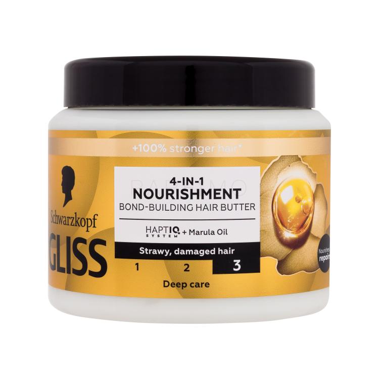 Schwarzkopf Gliss Nourishment 4-in-1 Hair Butter Maschera per capelli donna 400 ml