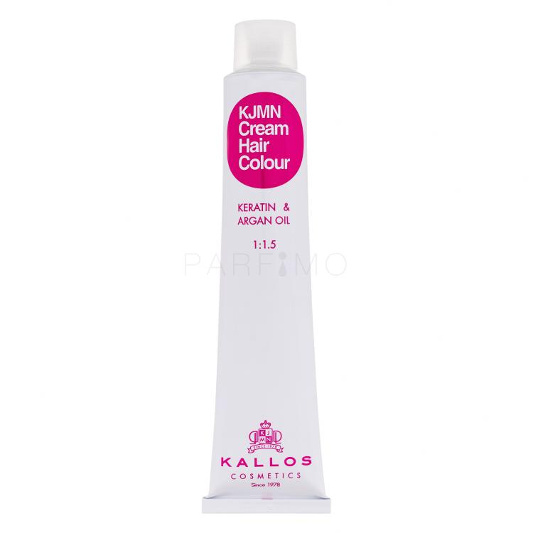 Kallos Cosmetics KJMN Cream Hair Colour Keratin &amp; Argan Oil Tinta capelli donna 100 ml Tonalità 7.74 Oak