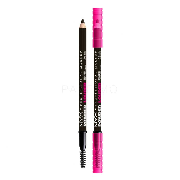 NYX Professional Makeup Powder Louder Brow Pencil Matita sopracciglia donna 1,15 g Tonalità 09 Black