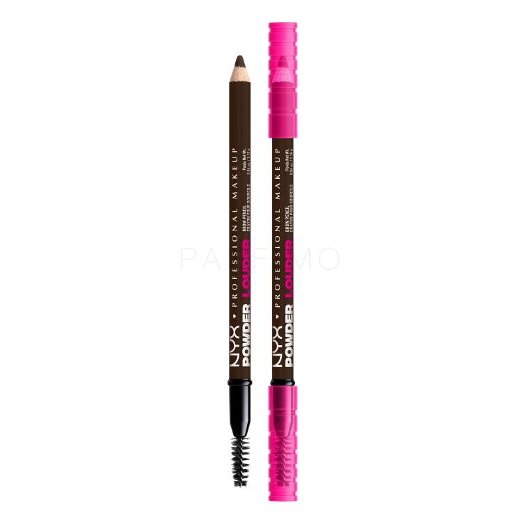 NYX Professional Makeup Powder Louder Brow Pencil Matita sopracciglia donna 1,15 g Tonalità 08 Deep Brown