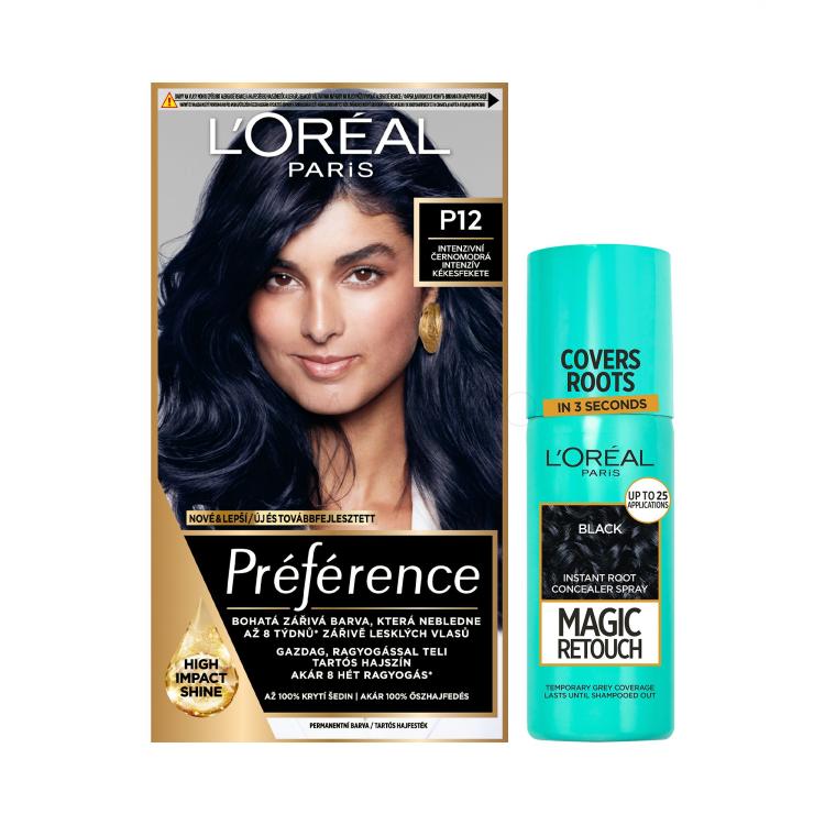 Set Tinta capelli L&#039;Oréal Paris Magic Retouch Instant Root Concealer Spray + Tinta capelli L&#039;Oréal Paris Préférence