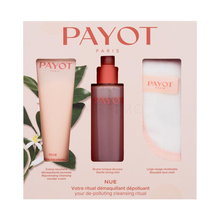 PAYOT Nue De-Polluting Cleansing Ritual Pacco regalo detergente micellare 75 ml + tonico spray 100 ml + salvietta struccante per tessuti