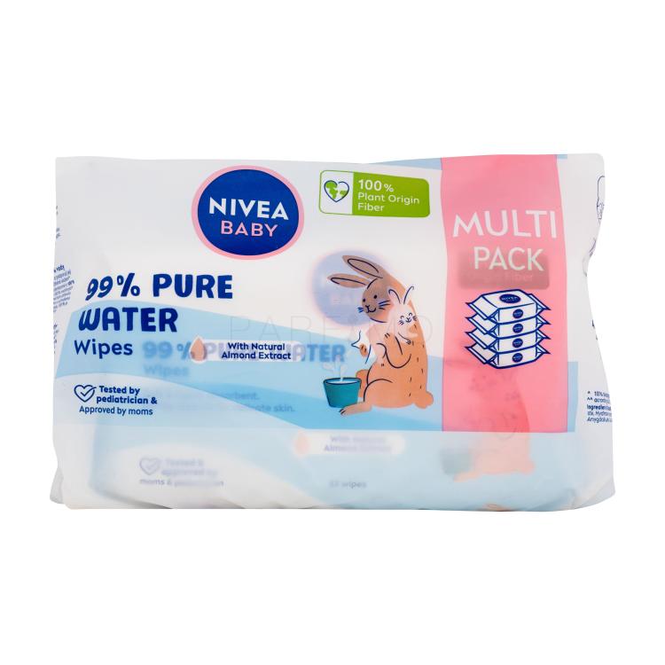 Nivea Baby 99% Pure Water Wipes Salviettine detergenti bambino 4x57 pz