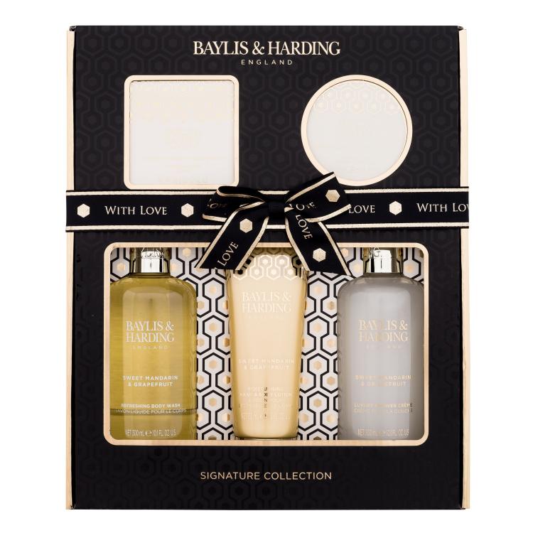 Baylis &amp; Harding Sweet Mandarin &amp; Grapefruit Signature Collection Pacco regalo gel doccia 300 ml + lozione corpo 130 ml + crema doccia 300 ml + sapone 150 g + burro corpo 100 ml