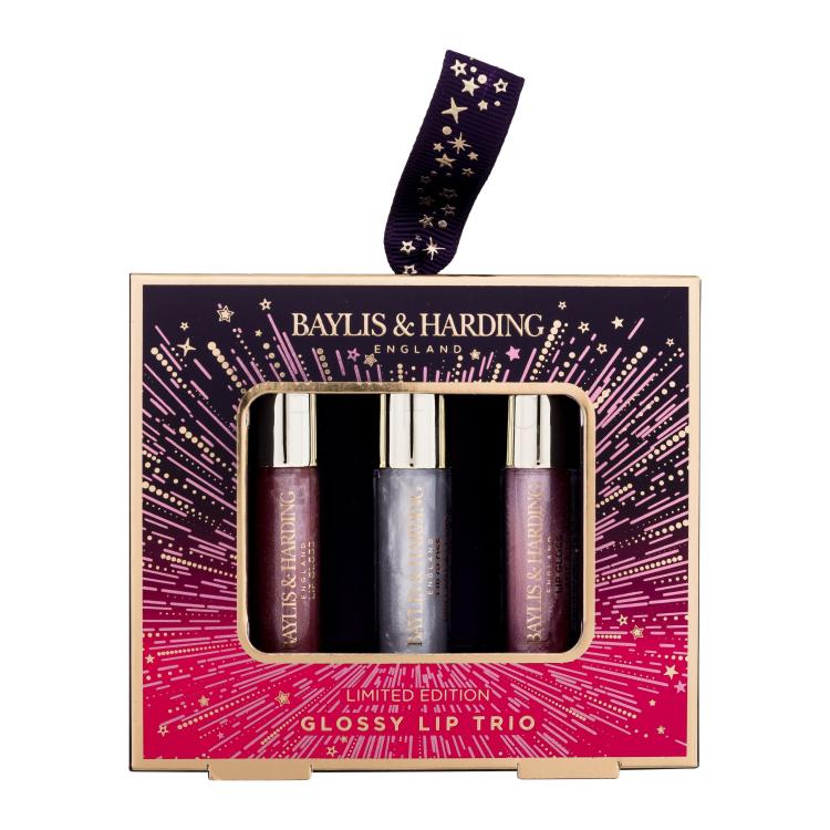 Baylis &amp; Harding Moonlight Fig Glossy Lip Trio Pacco regalo lucidalabbra 3 x 2,5 ml