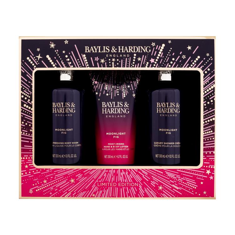 Baylis &amp; Harding Moonlight Fig Pacco regalo gel doccia 300 ml + crema corpo 200 ml + crema doccia 300 ml