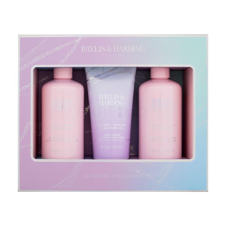 Baylis &amp; Harding Jojoba, Vanilla &amp; Almond Oil Signature Collection Pacco regalo gel doccia 300 ml + crema corpo 200 ml + crema doccia 300 ml