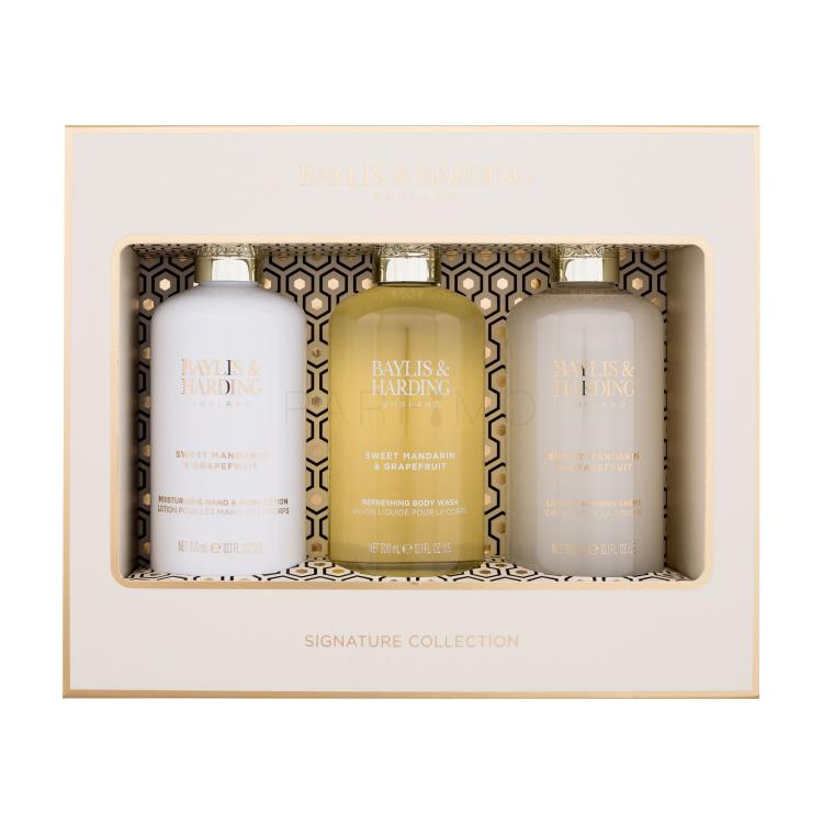 Baylis &amp; Harding Sweet Mandarin &amp; Grapefruit Signature Collection Pacco regalo gel doccia 300 ml + crema corpo 300 ml + crema doccia 300 ml