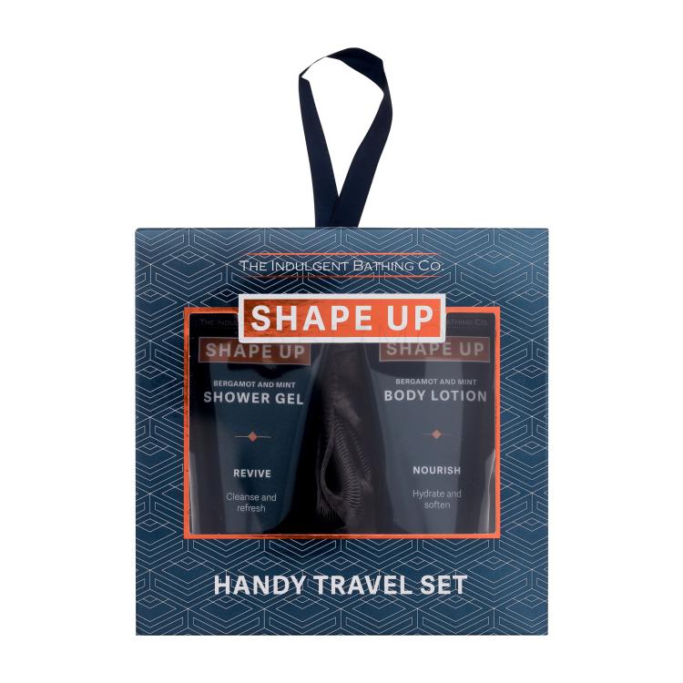 Xpel Shape Up Handy Travel Set Pacco regalo gel doccia Bergamot &amp; Mint 50 ml + lozione corpo Bergamot &amp; Mint 50 ml + spugna per il lavaggio