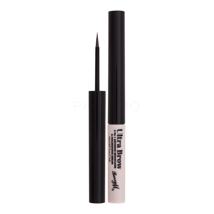 Barry M Ultra Brow 2-in-1 Defining Browliner &amp; Nourishing Serum Matita sopracciglia donna 1,7 ml Tonalità Medium Brown