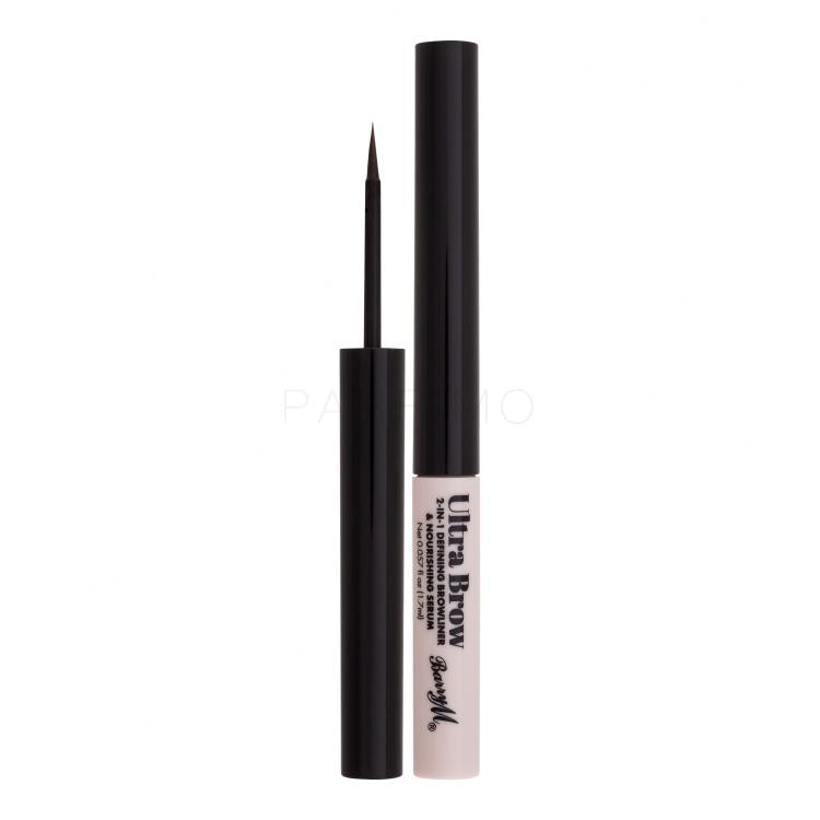 Barry M Ultra Brow 2-in-1 Defining Browliner &amp; Nourishing Serum Matita sopracciglia donna 1,7 ml Tonalità Dark Brown