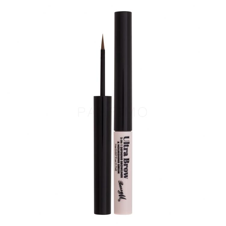 Barry M Ultra Brow 2-in-1 Defining Browliner &amp; Nourishing Serum Matita sopracciglia donna 1,7 ml Tonalità Light Brown