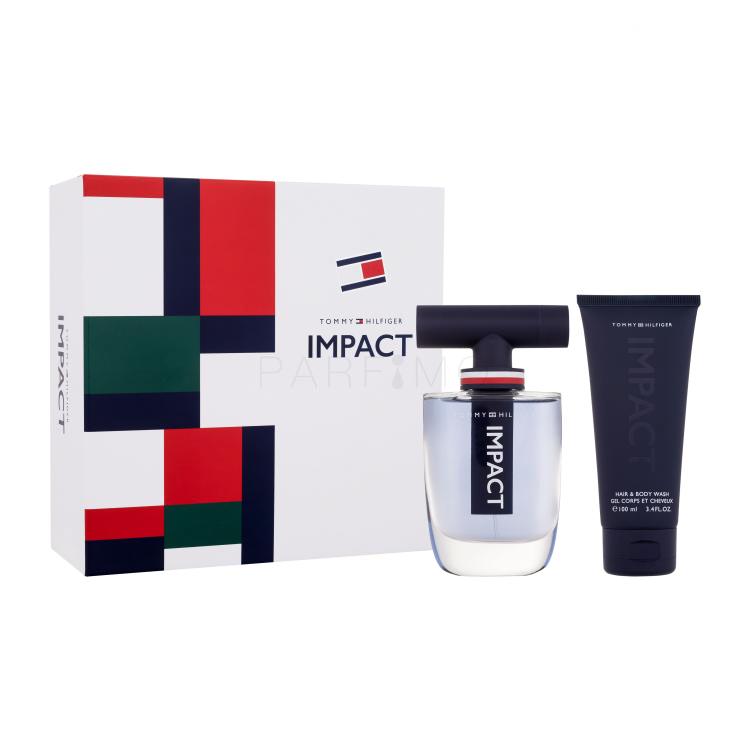 Tommy Hilfiger Impact SET1 Pacco regalo eau de toilette 100 ml + gel doccia 100 ml + eau de toilette 4 ml