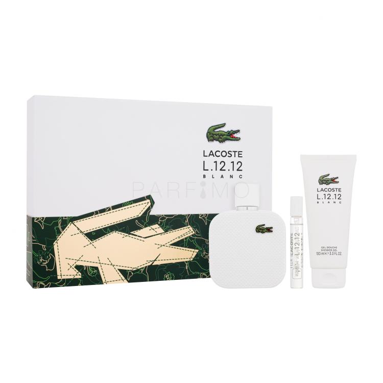 Lacoste L.12.12 Blanc Pacco regalo eau de toilette 100 ml + gel doccia 100 ml + eau de toilette 7,5 ml