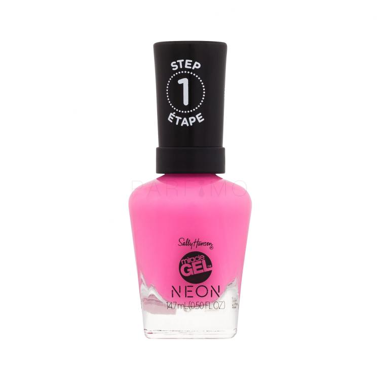 Sally Hansen Miracle Gel Neon Smalto per le unghie donna 14,7 ml Tonalità 050 Fuchsia Fever